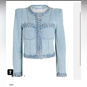 VERONICA BEARD Arrowe Braid Denim Jacket